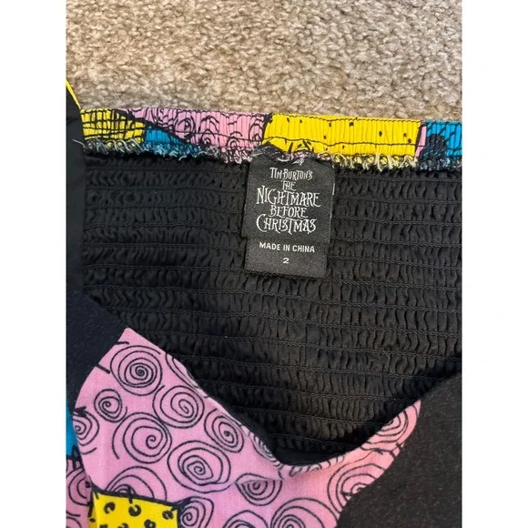 Tim Burtons The Nightmare Before Christmas Sally Patchwork Dress Size 2 Torrid - Picture 2 of 2